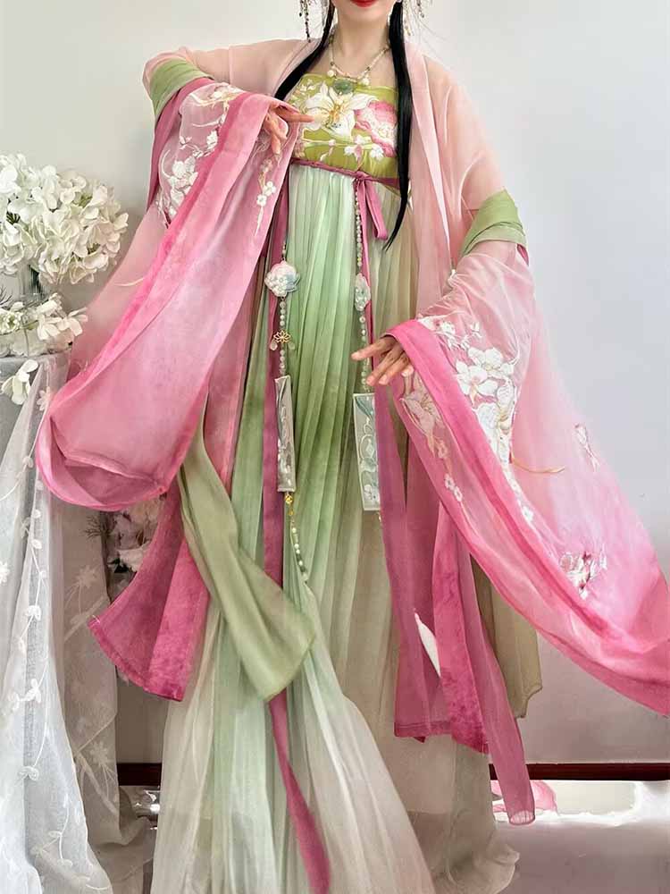 Embroidery Dress - Women's Stage Performance Halloween Role-playing Costume