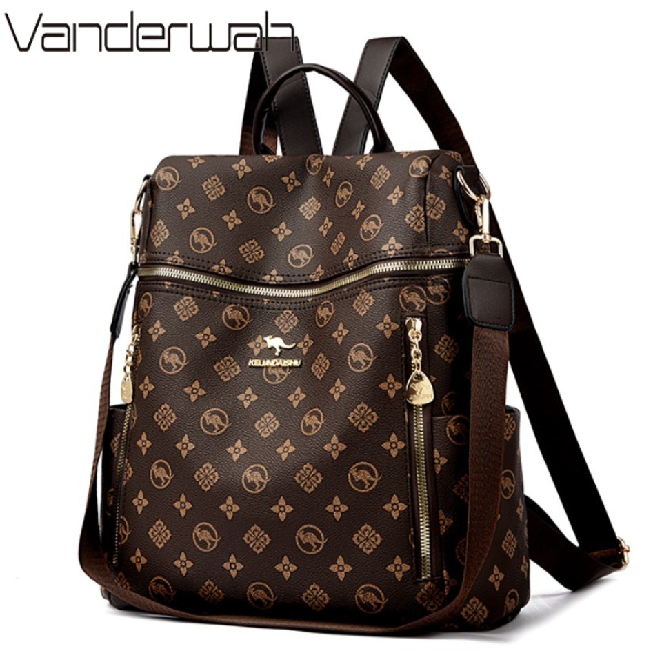 Embroidery Ideas - Genuine Brand Women's Soft Leather Backpack