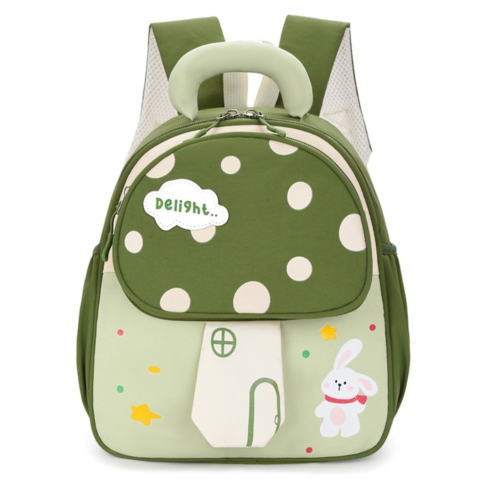 Embroidery Rabbit - Cartoon Design 3D Mushroom Shape Backpack