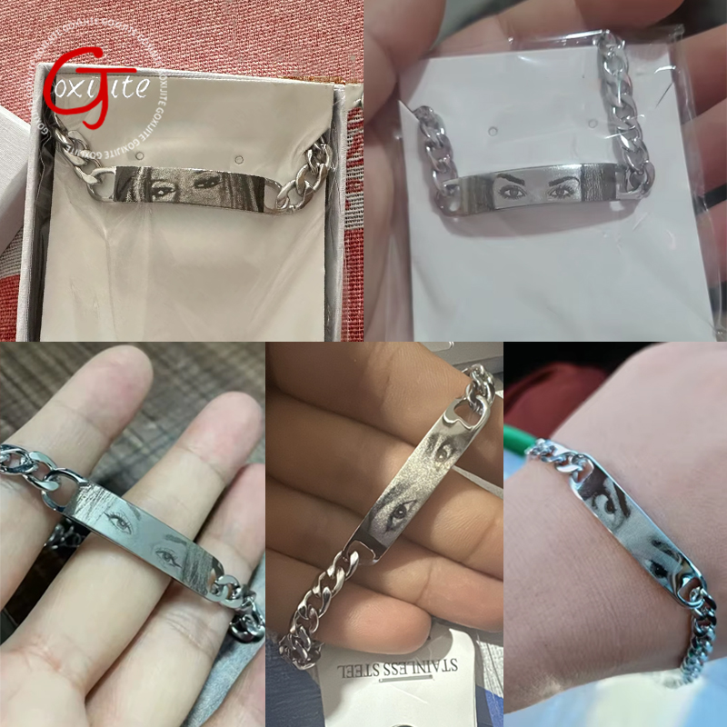 Embroidery Charm - Goxijite Personalized Eyes Photo Bracele For