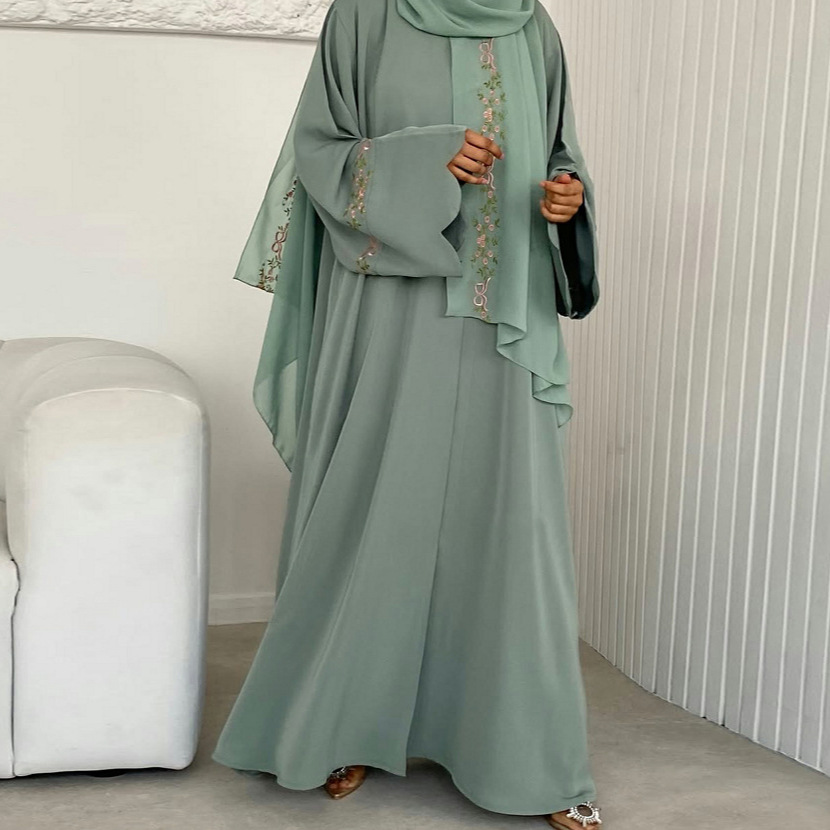 Embroidery Hijab - Dubai Abaya Manufacturer Islamic Clothing Abaya