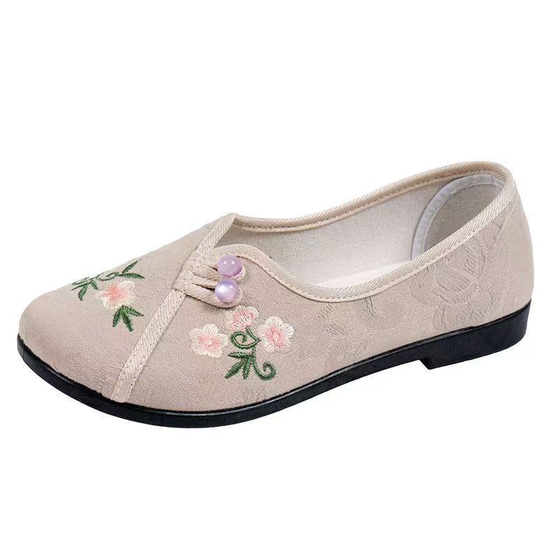 Embroidery Cloth - Chinese Style Women Flat sole Embroidered