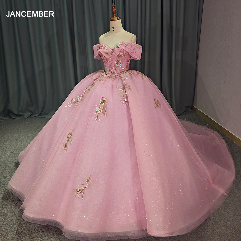 Embroidery Charm - Pink Sweetheart Shiny Ball Gown Charming