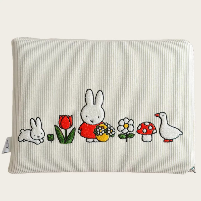 Embroidery Rabbit - Miffy Kawaii Anime Cartoon Rabbit Computer