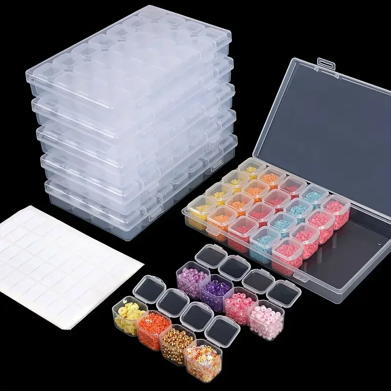 Embroidery Service - 28 grid diamond painting tool storage