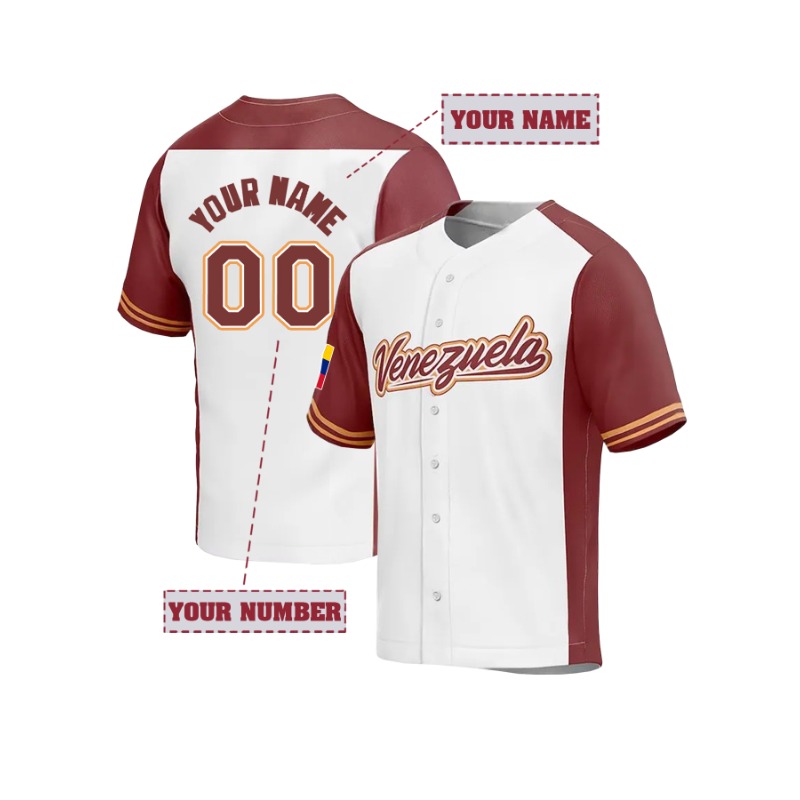 Custom Venezuela Baseball T-Sh - Embroidery Men Shirt 评论和价格