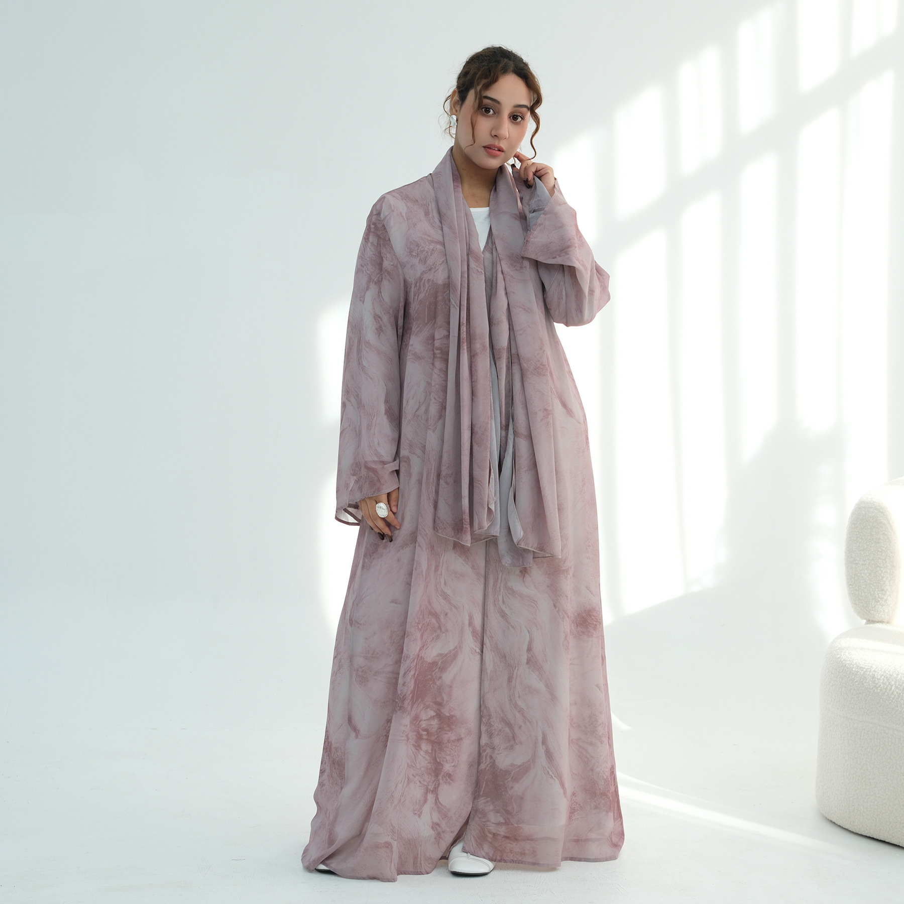Wholesale Chiffon Open Abaya O - Embroidery Online 评论和价格