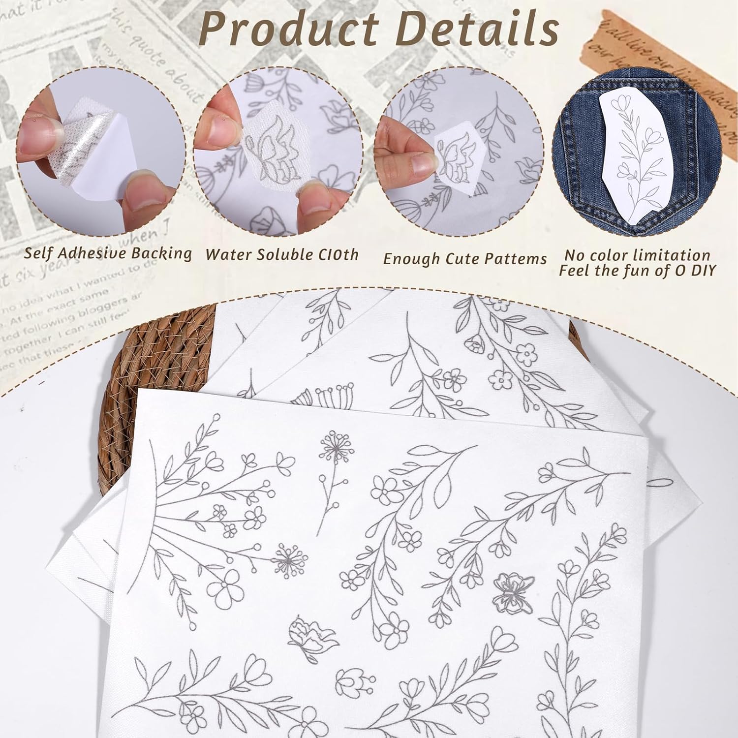 Stick & Stitch Water Soluble E - Water Soluble Stabilizer 评论和价格