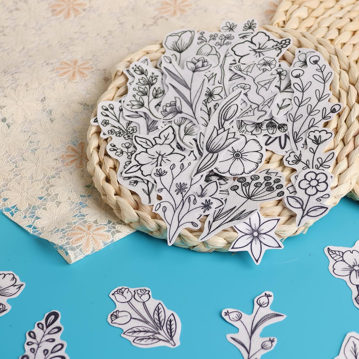 50Pcs Water Soluble Embroidery - Embroidery Cloth 评论和价格