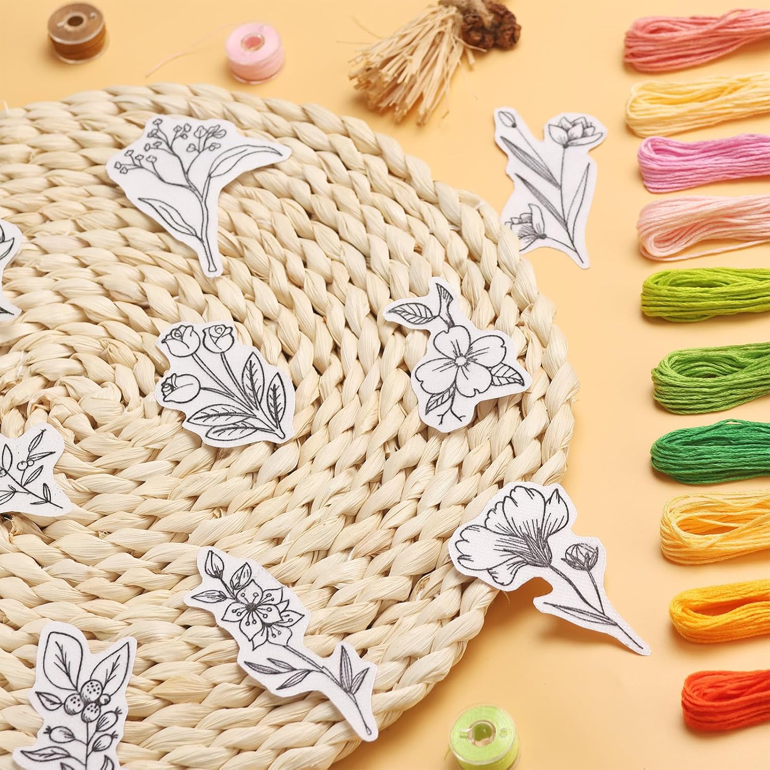 50Pcs Water Soluble Embroidery - Embroidery Cloth 评论和价格