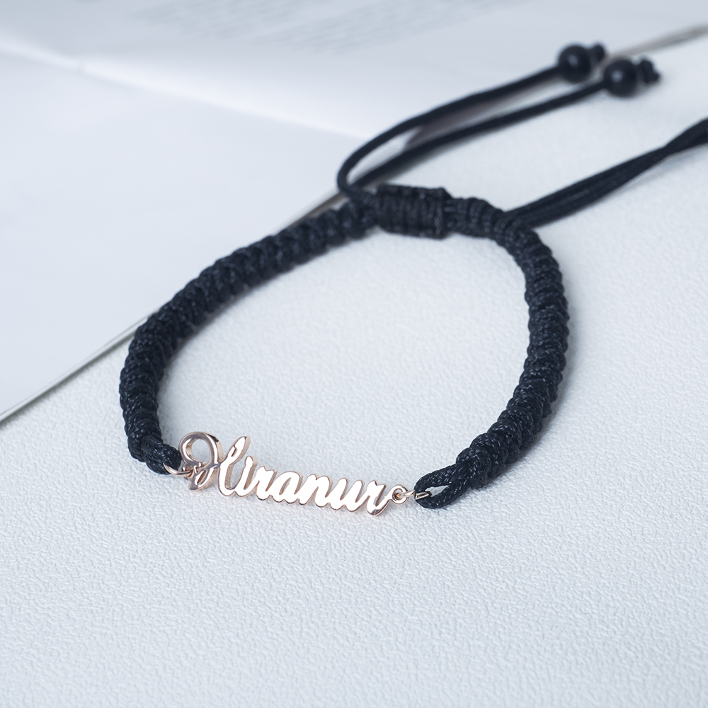 Tangula Custom Name Bracelets  - Embroidery Charm 评论和价格