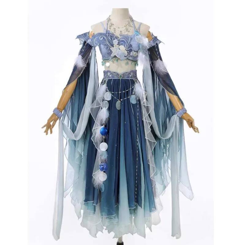 Exotic Blue Dress Heavy Embroi - Embroidery Dress 评论和价格
