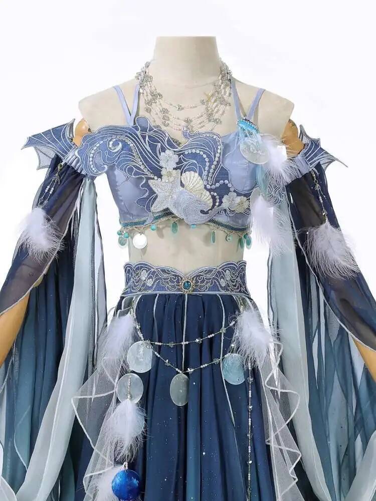 Exotic Blue Dress Heavy Embroi - Embroidery Dress 评论和价格