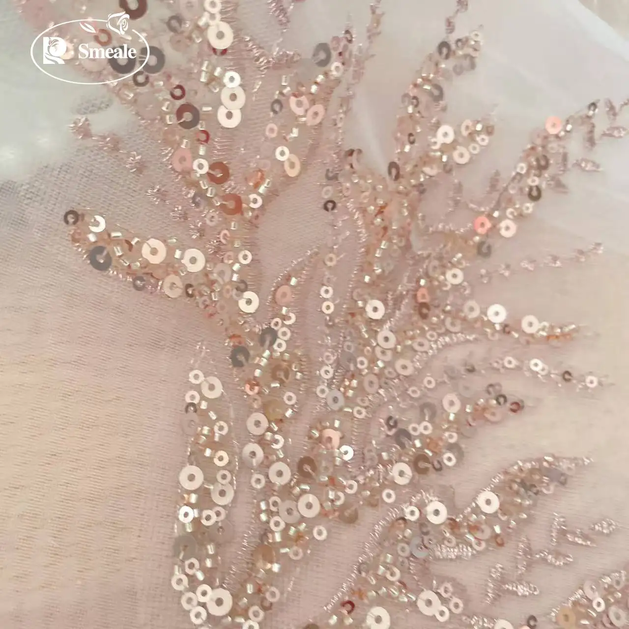 5Pair-2Pair.Rose Gold Sequin T - Embroidery Gold 评论和价格