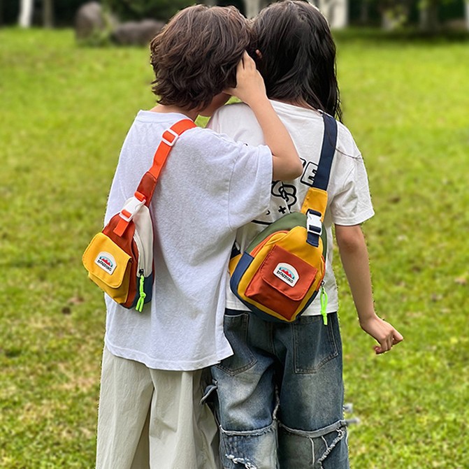 New Fashion Kids Chest Bag Uni - Embroidery Motif 评论和价格