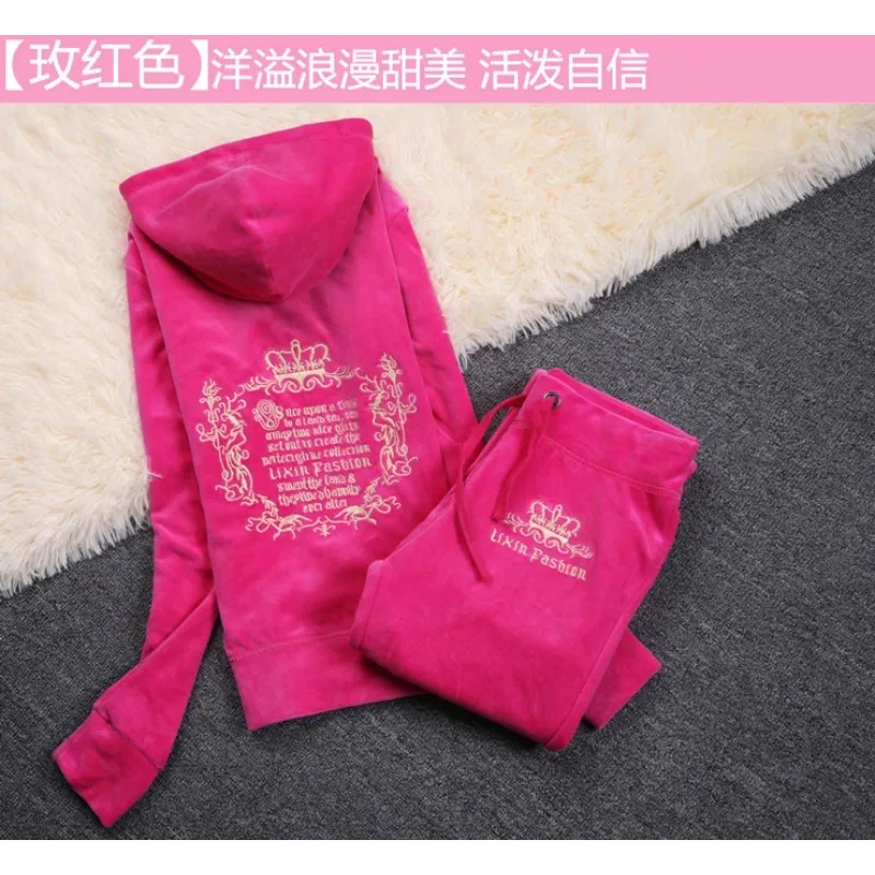 JC Tracksuit Women Velvet Wome - Embroidery Motif 评论和价格