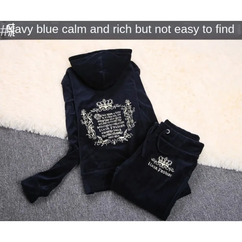 JC Tracksuit Women Velvet Wome - Embroidery Motif 评论和价格