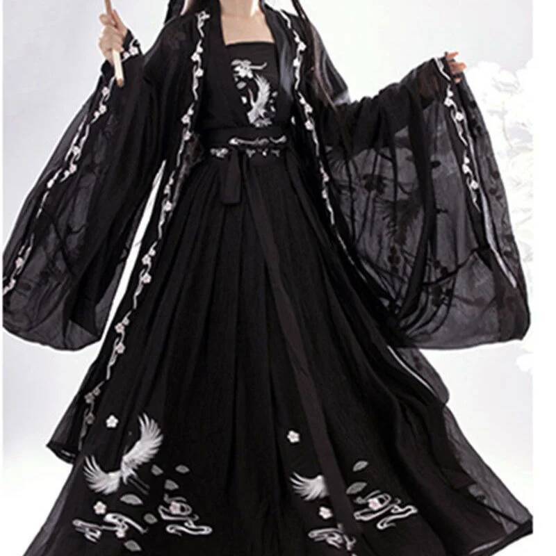 Chinese Ancient Hanfu Women's  - Embroidery Dress 评论和价格