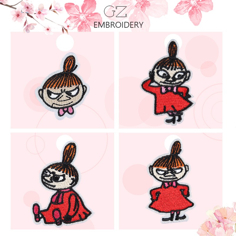 Moomin Cute Cartoon Embroidere - Embroidery Cloth 评论和价格