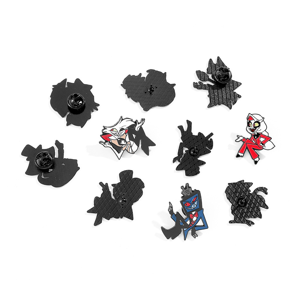 Hazbin Hotel Enamel Pin Brooch - Embroidery Garment 评论和价格