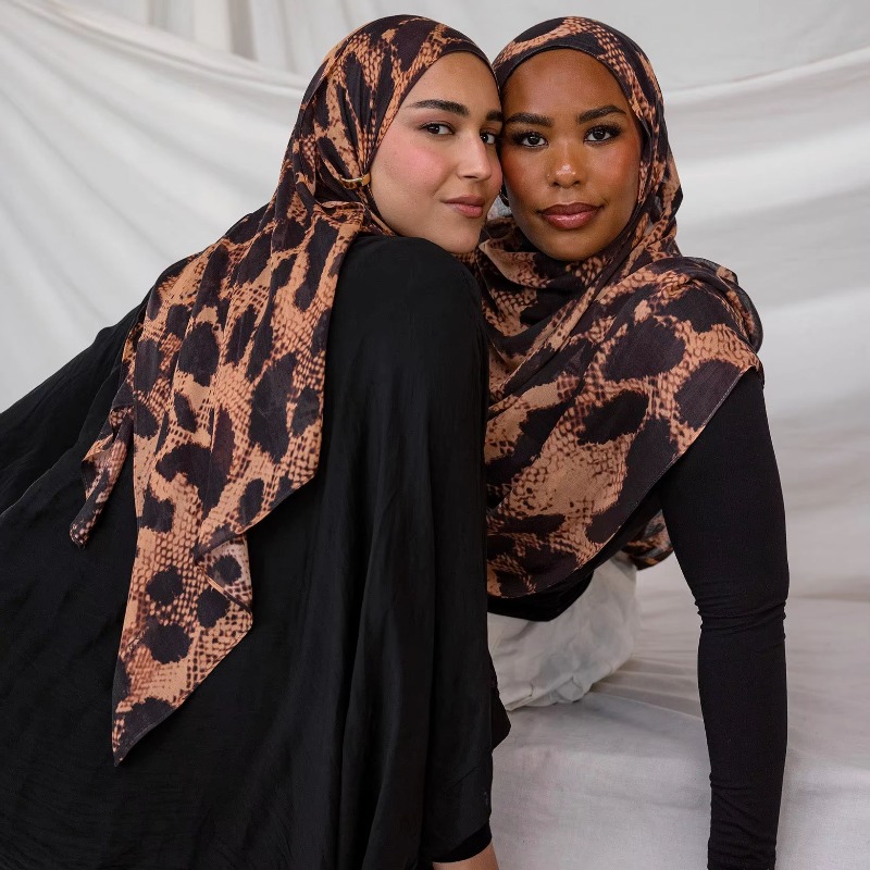 New Double-sided Print Modal H - Embroidery Hijab 评论和价格