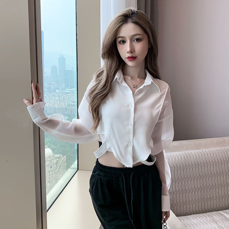 Shirts Women Retro Chic Patchw - Embroidery Online 评论和价格