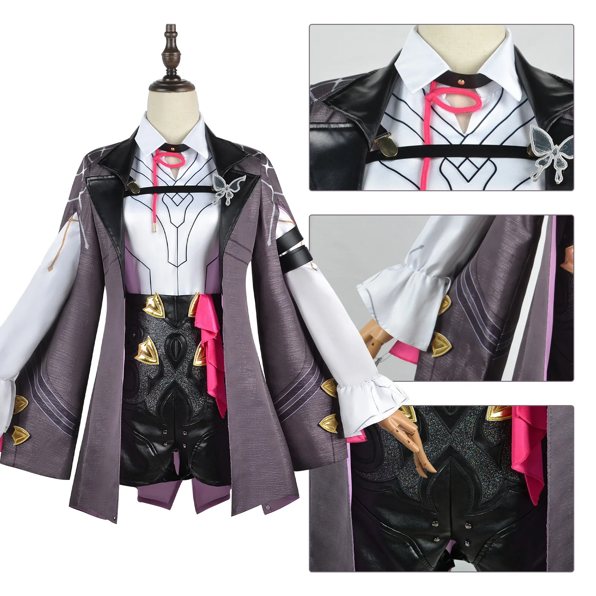 Honkai Star Rail Kafka Cosplay - Embroidery Dress 评论和价格