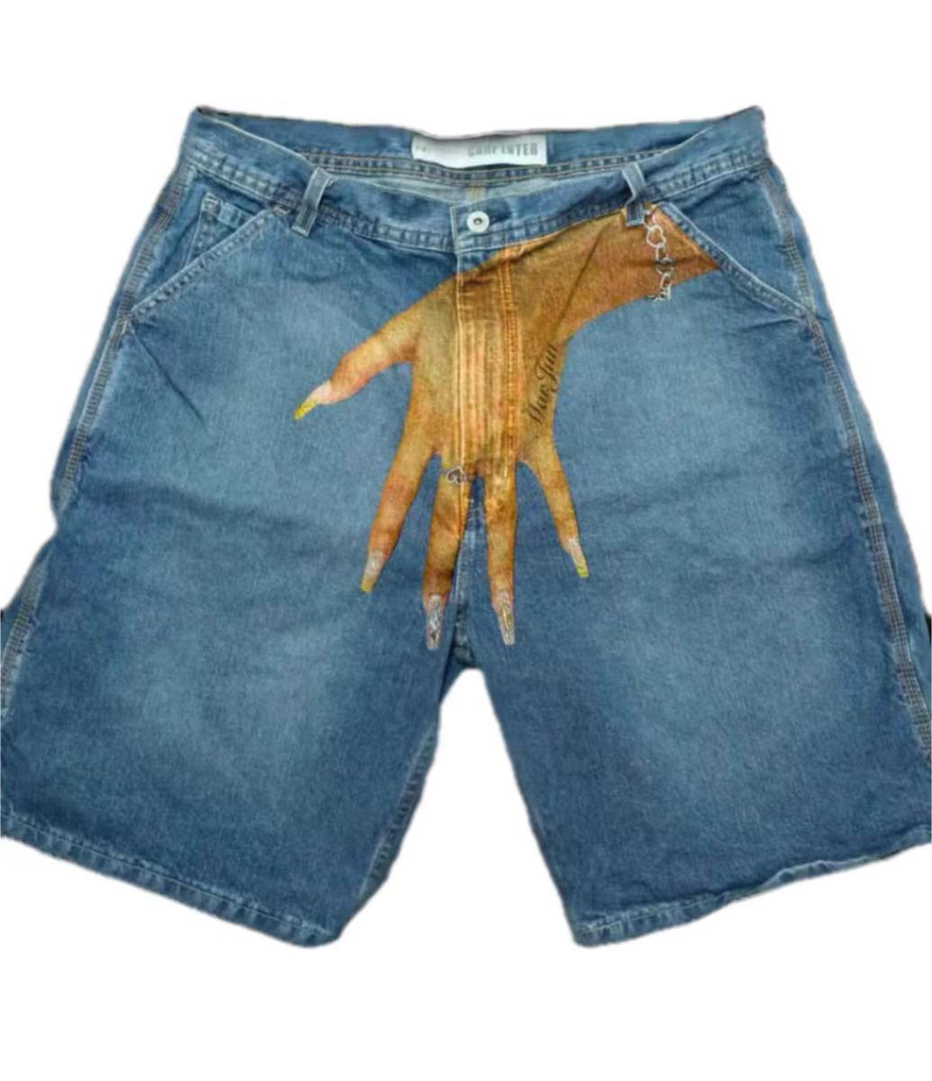 Deeptown Y2k Vintage Harajuku  - Embroidery Jeans 评论和价格
