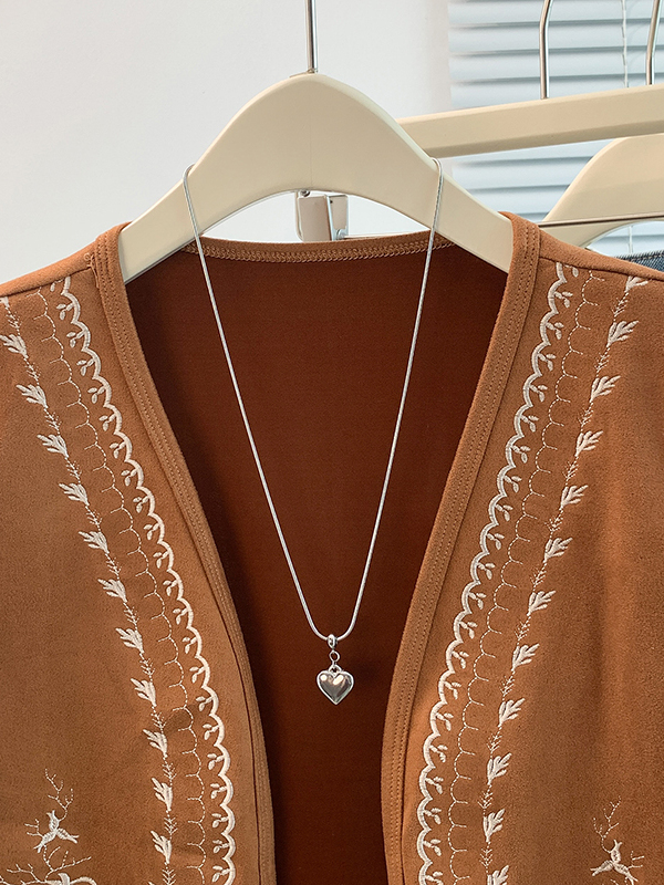 Retro Heavy Embroidery Fringe  - Embroidery Cardigan 评论和价格