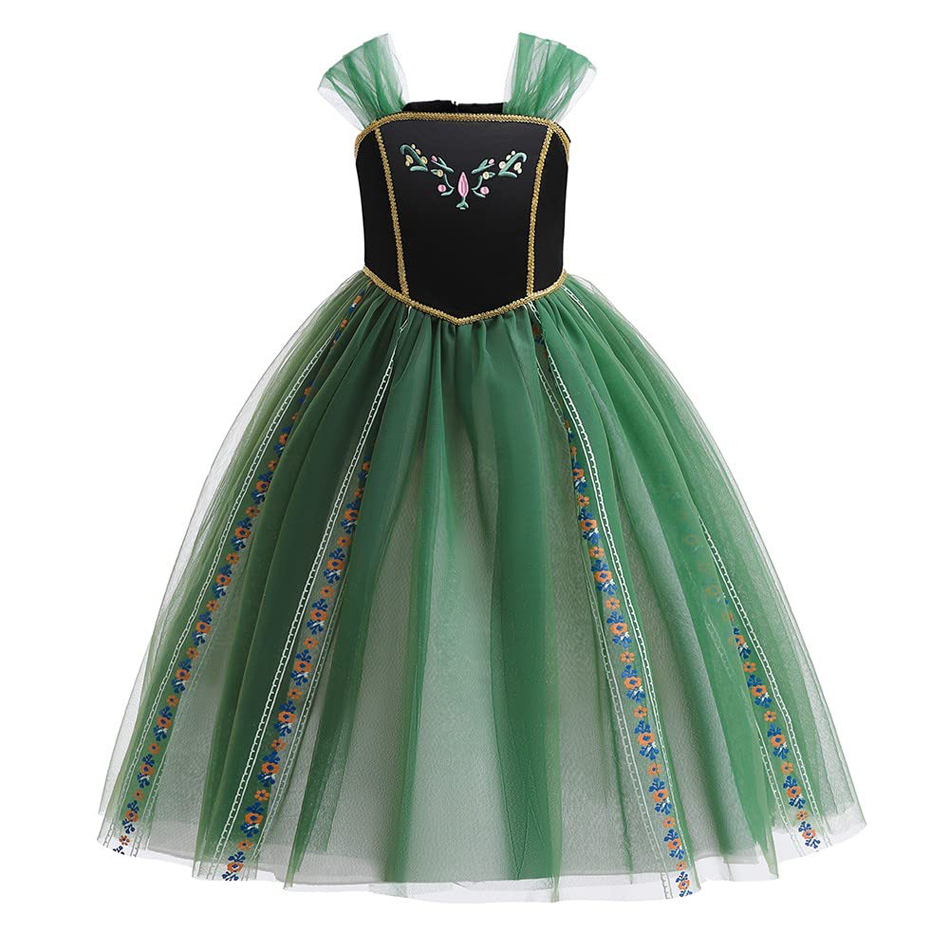 Dress For Anna Cosplay Princes - Embroidery Jersey 评论和价格