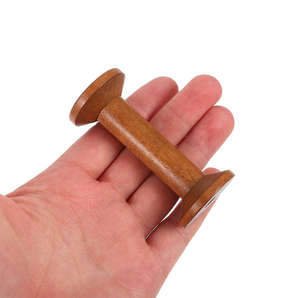 7Pcs Wooden Thread Spools Vint - Embroidery Threads 评论和价格
