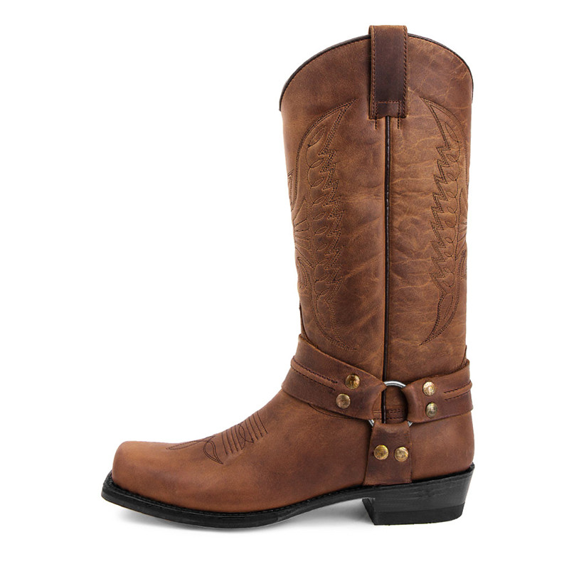 New Men's Motorcycle Boots Fas - Embroidery Youtube 评论和价格