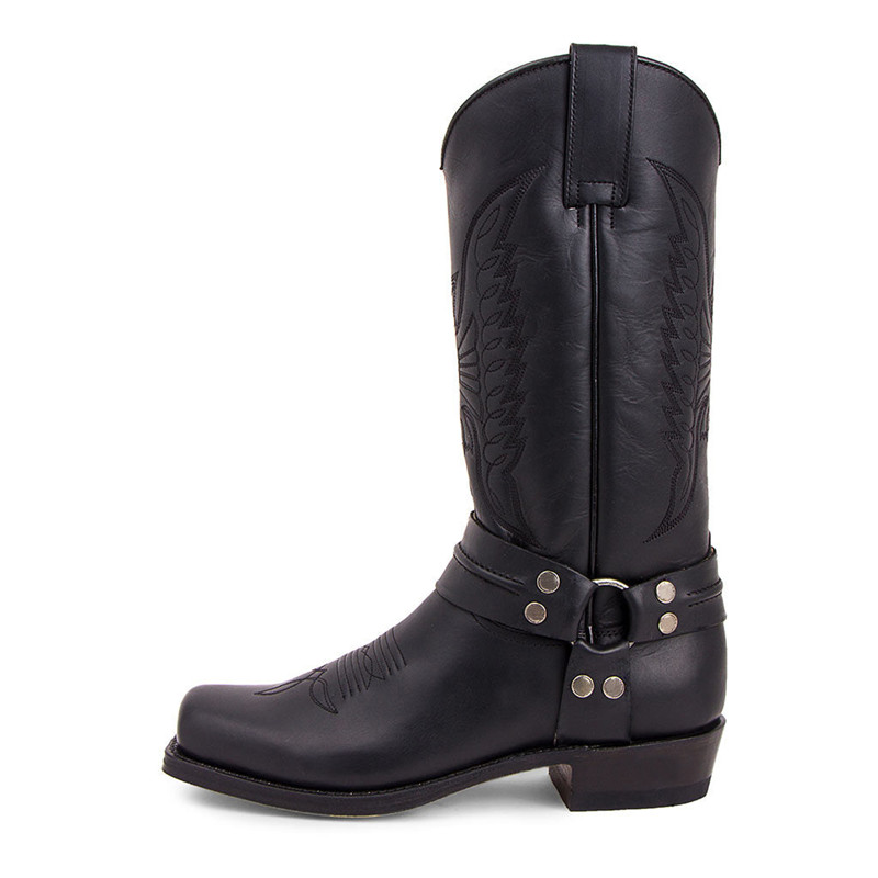 New Men's Motorcycle Boots Fas - Embroidery Youtube 评论和价格