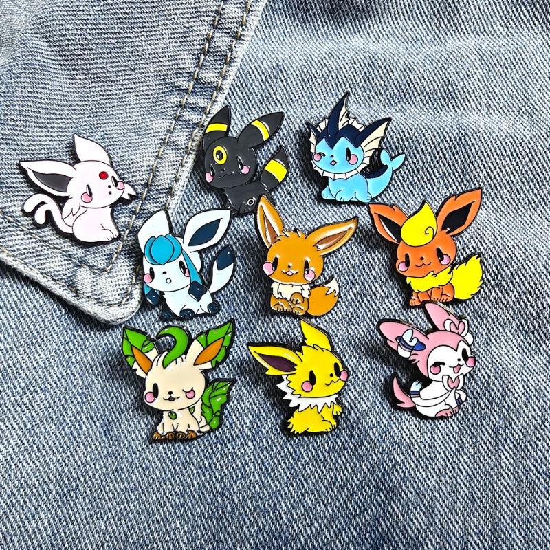 Hot 9 Pcs Anime Elf Brooch Set - Embroidery Garment 评论和价格