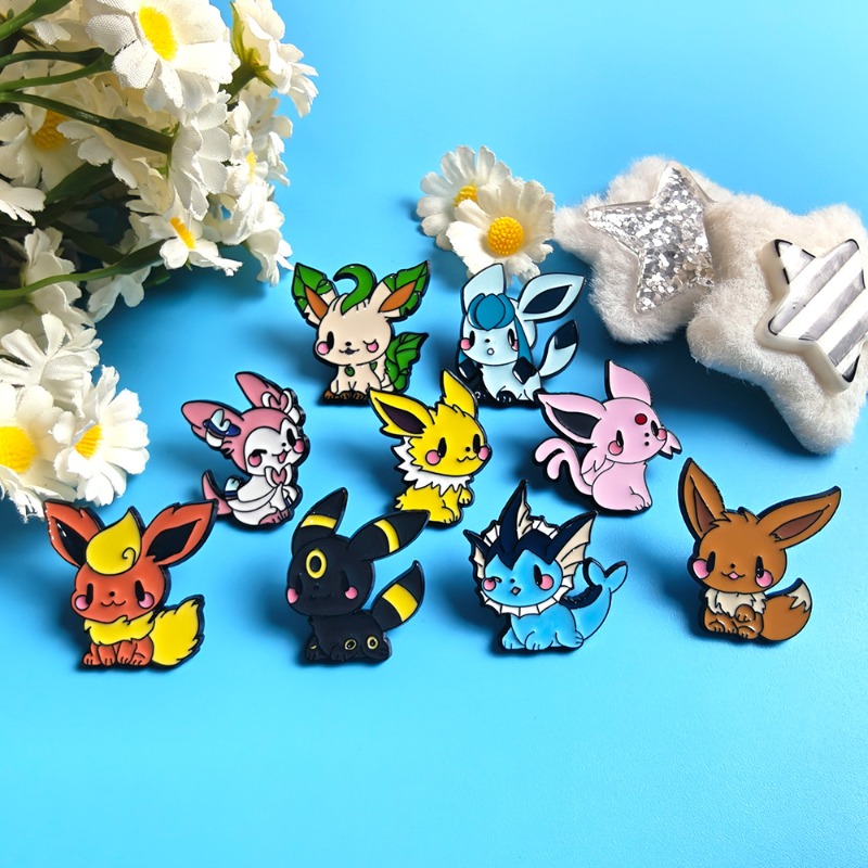 Hot 9 Pcs Anime Elf Brooch Set - Embroidery Garment 评论和价格