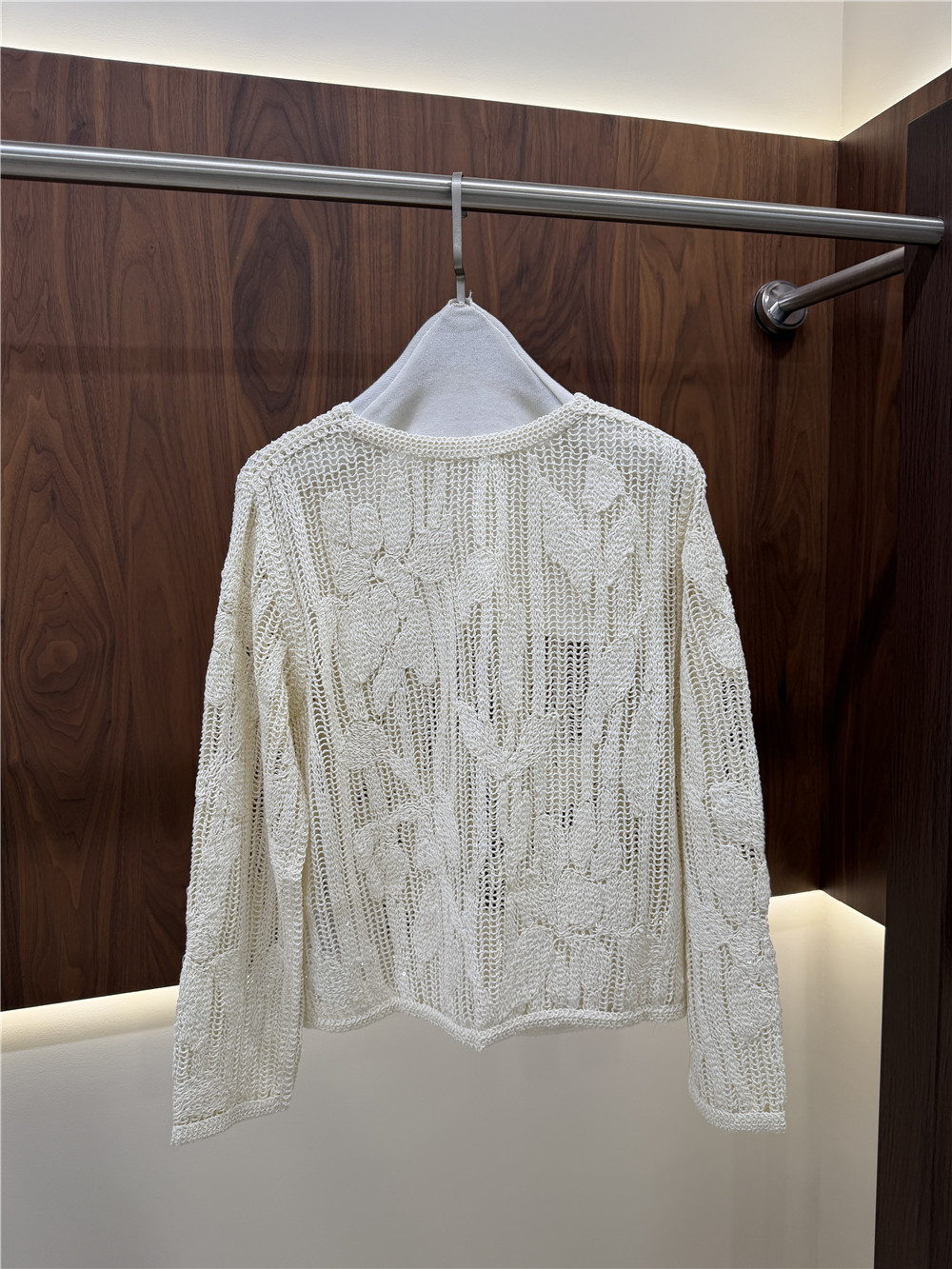 Women's Openwork Embroidered K - Embroidery Cardigan 评论和价格