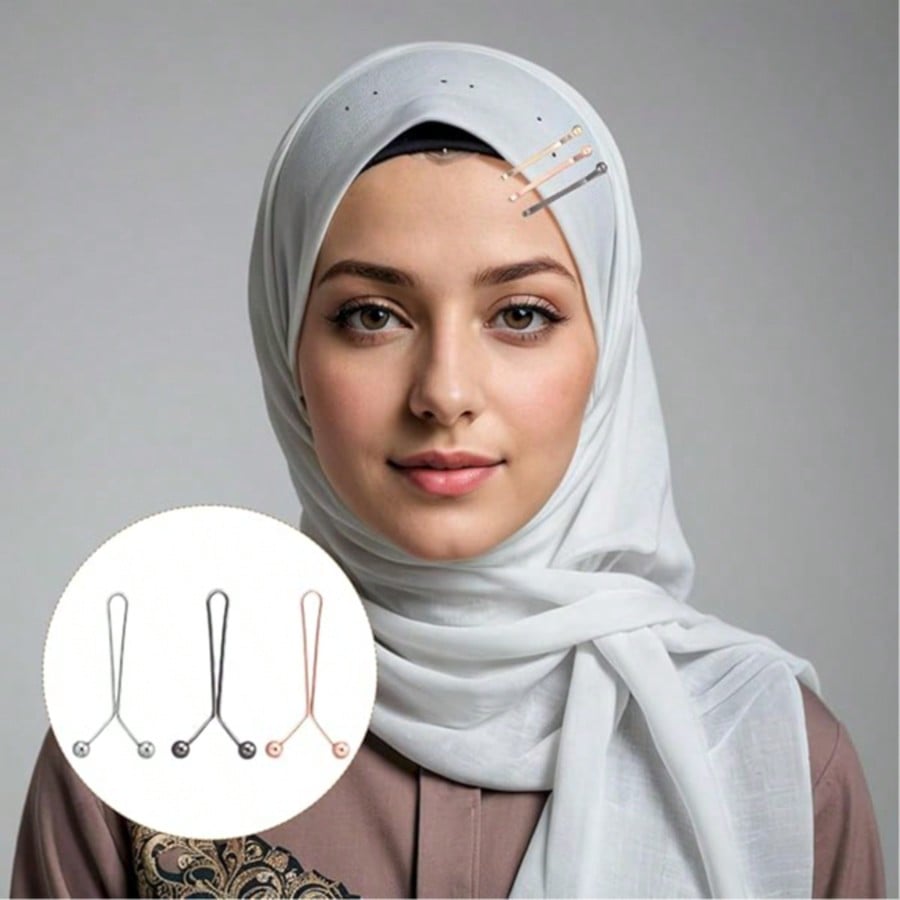 12pcs Women's Scarf Clips Hija - Embroidery Hijab 评论和价格