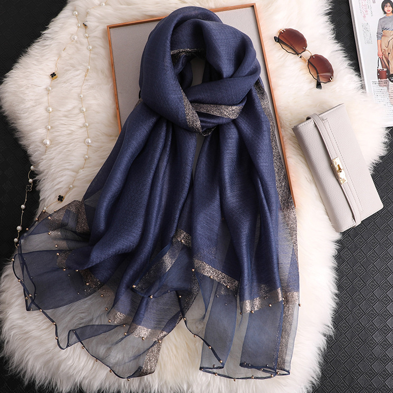 2024 Luxury 100% Silk Shawl Sc - Embroidery Hijab 评论和价格