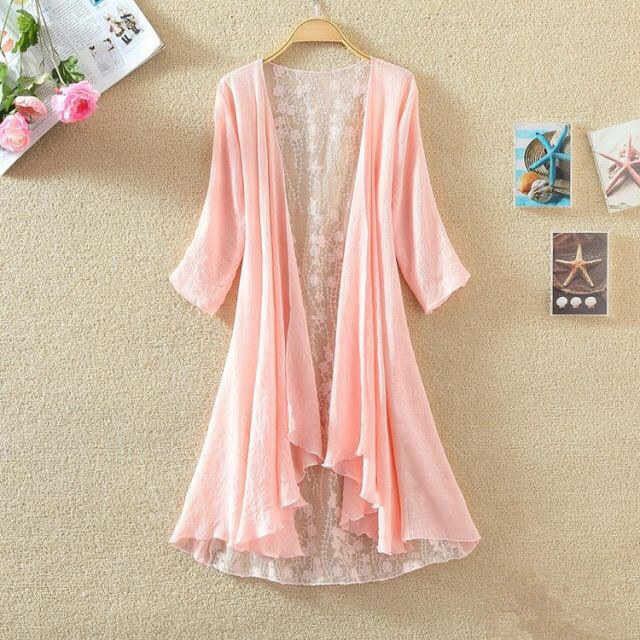 Boho Holiday Beach Summer Card - Embroidery Cardigan 评论和价格