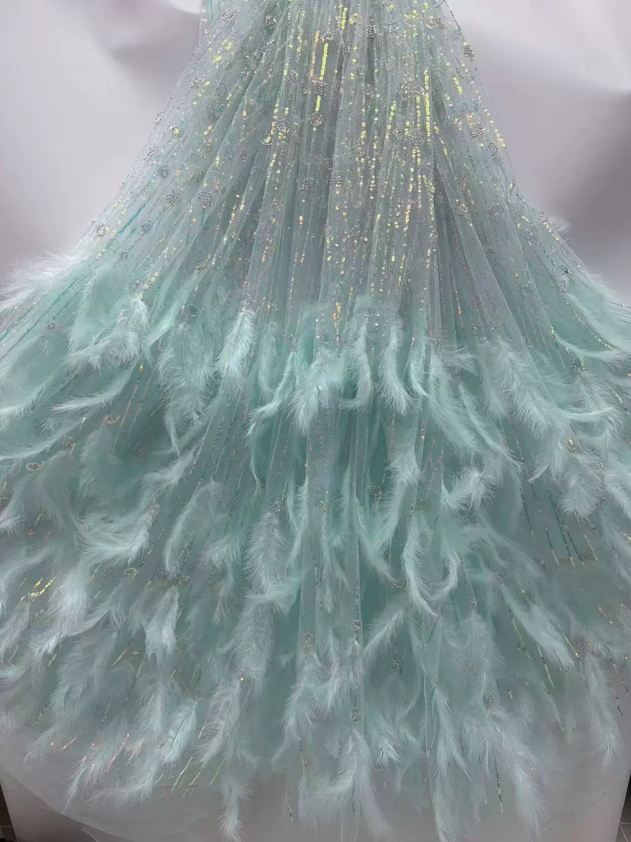 5yard Feather bead tube sequin - Embroidery Youtube 评论和价格