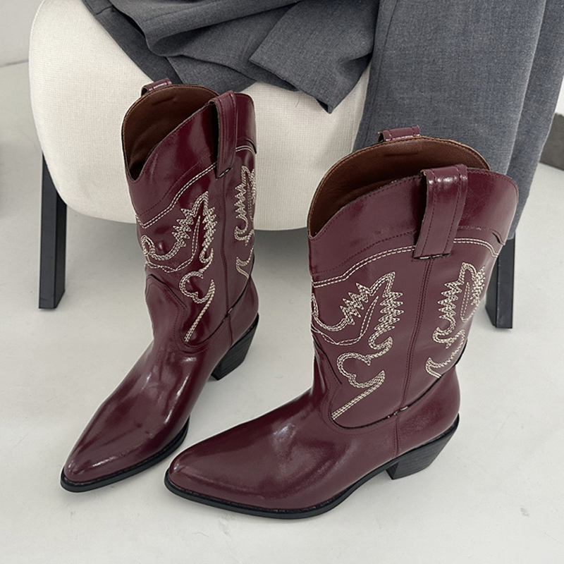 Liyke Designer Wine Red Leathe - Embroidery Ideas 评论和价格