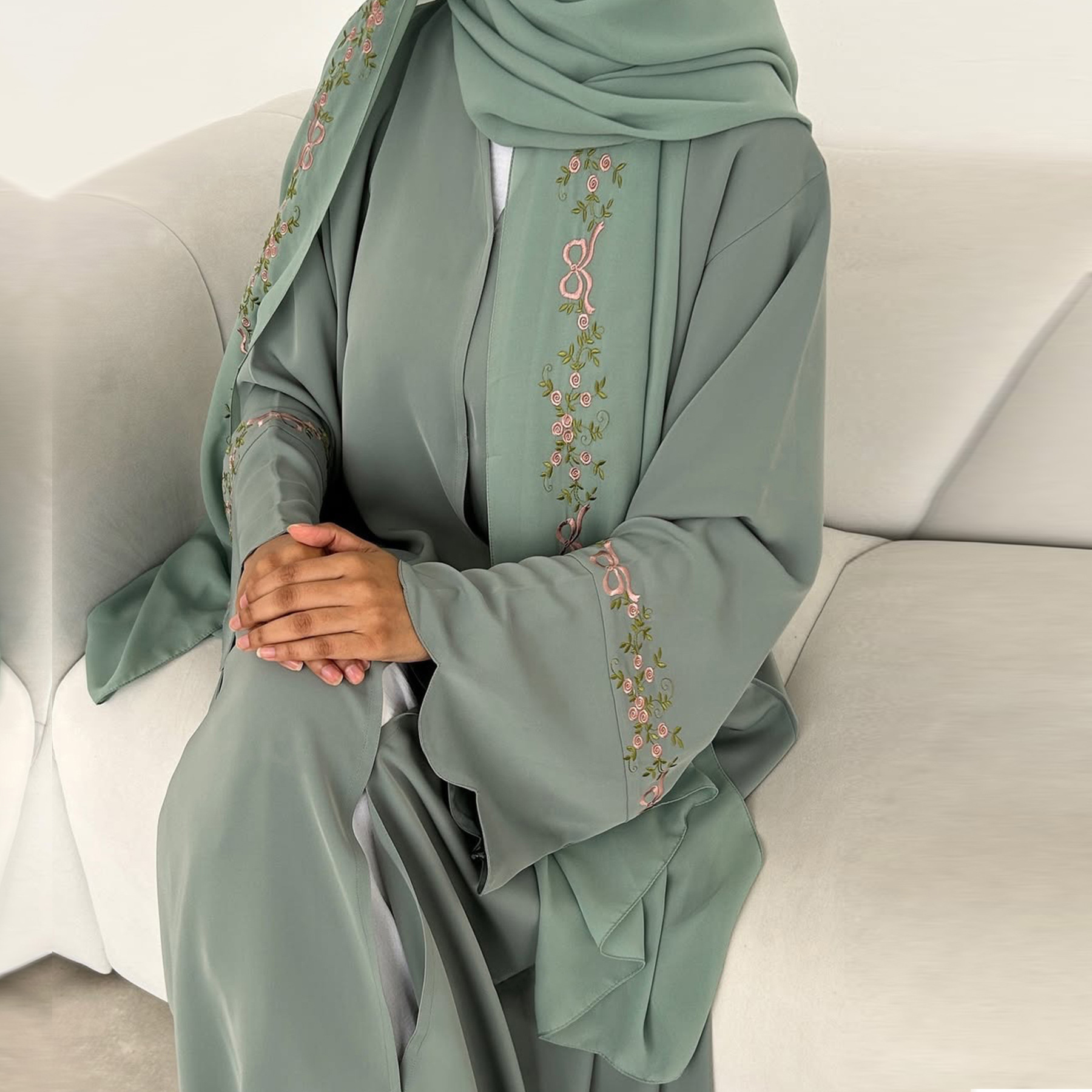 Dubai Abaya Manufacturer Islam - Embroidery Hijab 评论和价格
