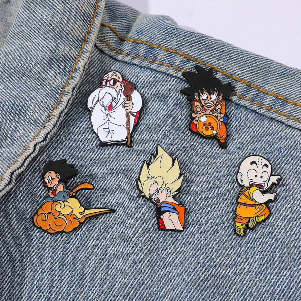 5 Pcs Classic Popular Anime Br - Embroidery Garment 评论和价格