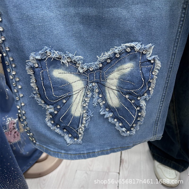 New Spring Summer Loose Women  - Embroidery Jeans 评论和价格