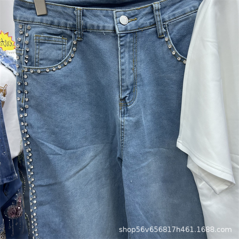 New Spring Summer Loose Women  - Embroidery Jeans 评论和价格