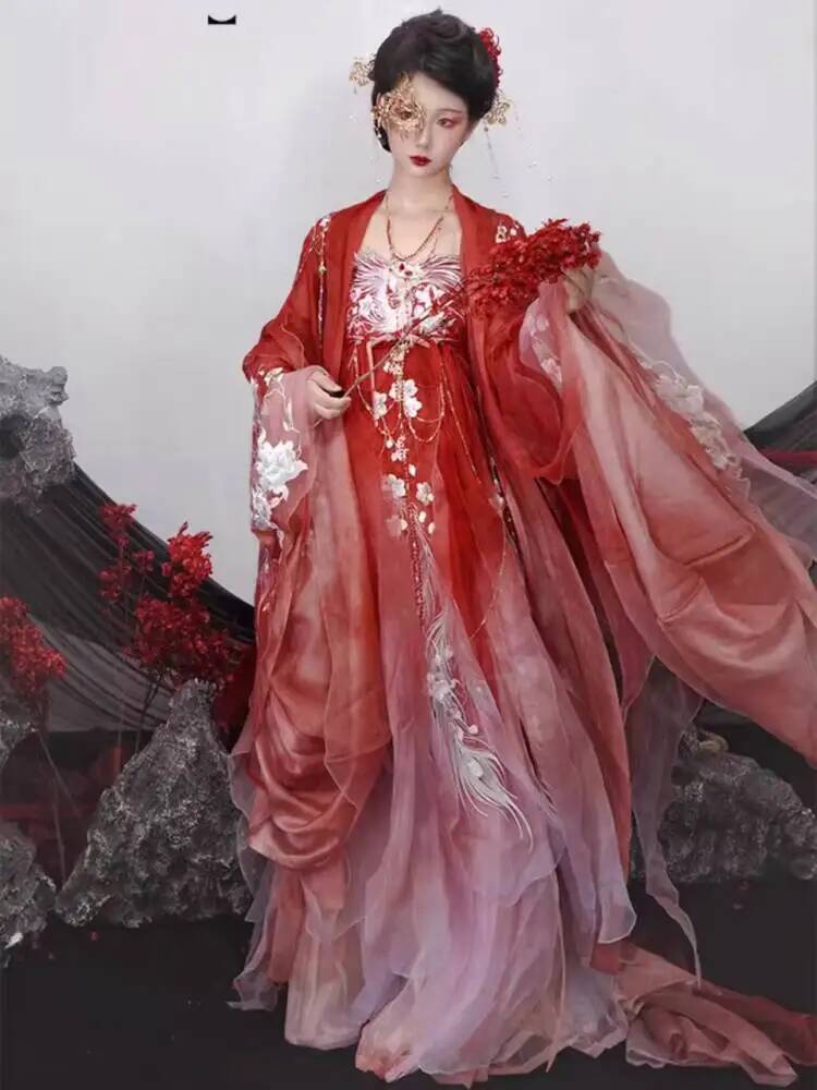 Women In Hanfu Heavy Embroider - Embroidery Dress 评论和价格