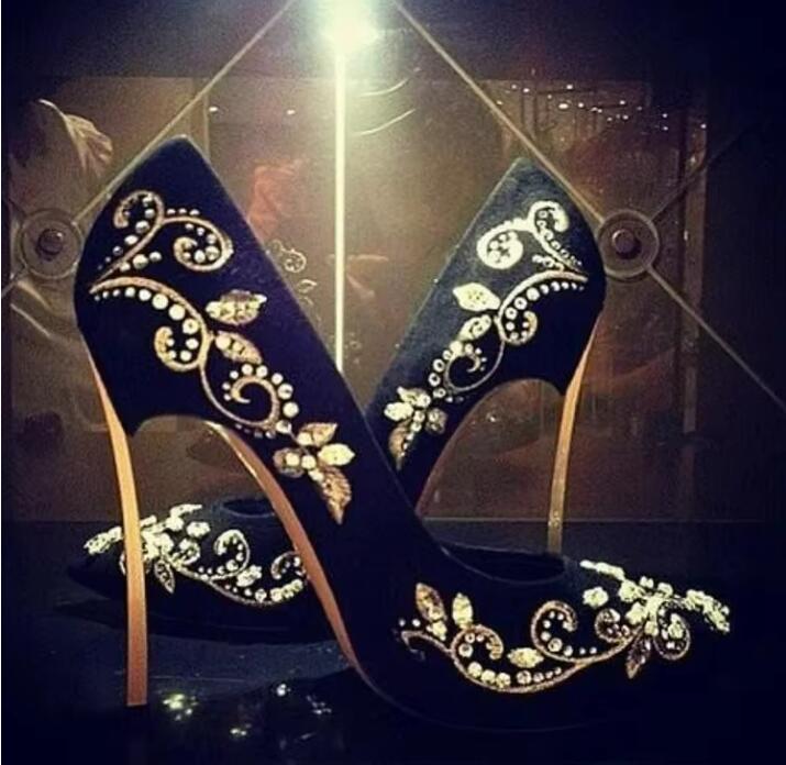 Bling Rhinestone Gold Silver F - Embroidery Gold 评论和价格