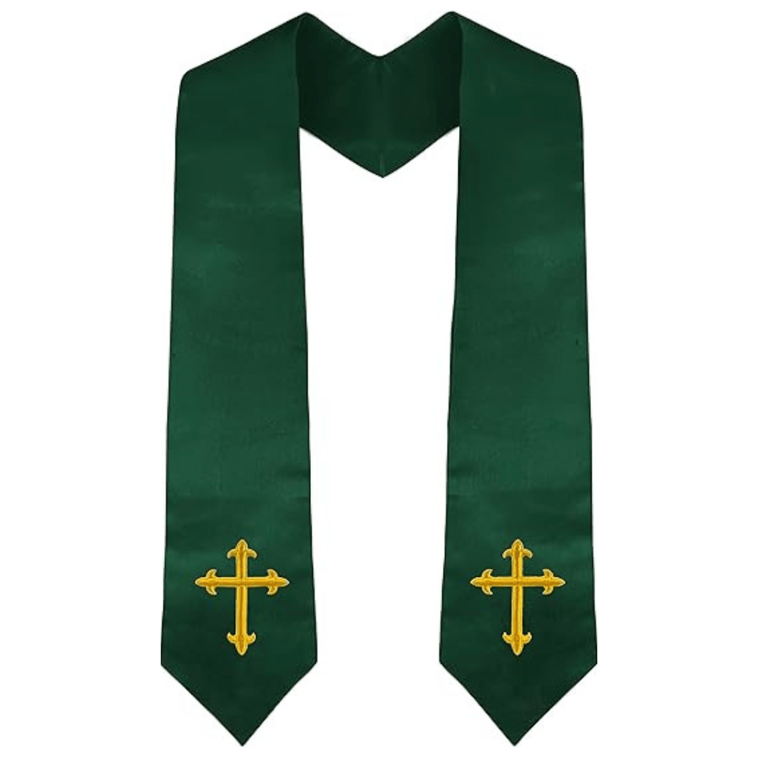 Reversible Clergy Stole Double - Embroidery Gold 评论和价格