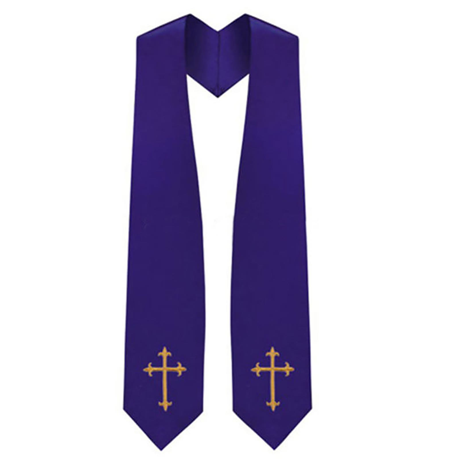 Reversible Clergy Stole Double - Embroidery Gold 评论和价格