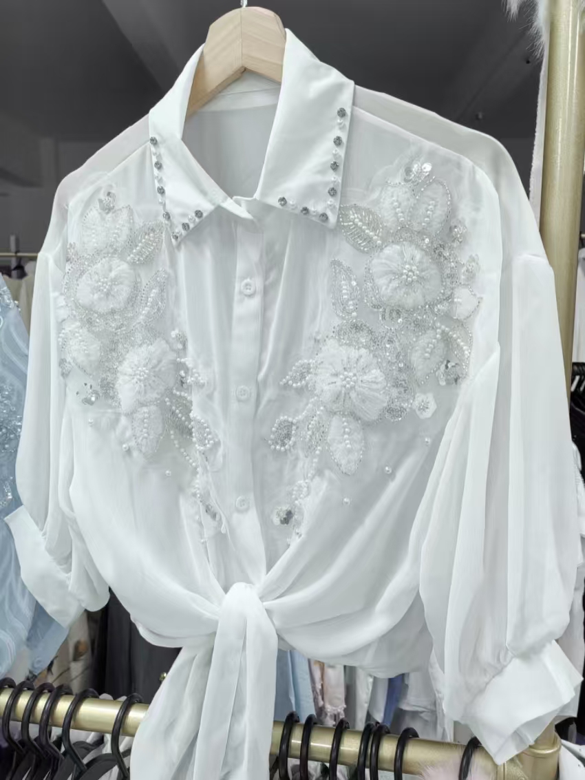 Streetwear Summer Sunscreen Bl - Embroidery Cardigan 评论和价格